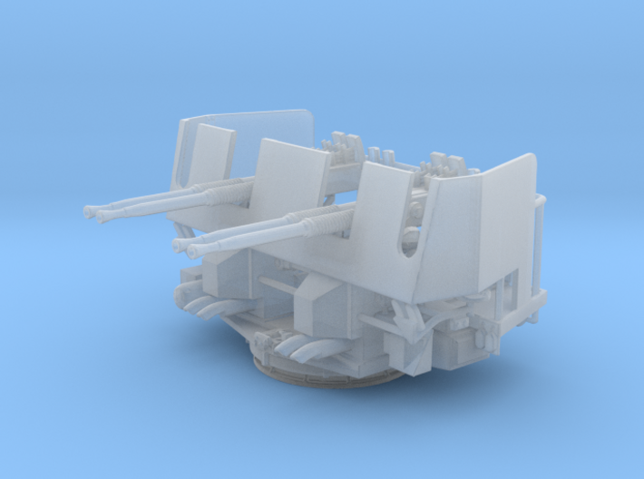 Quad Bofors Shielded 1/144 3d printed