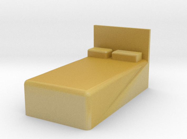 Twin Bed 1/56 3d printed