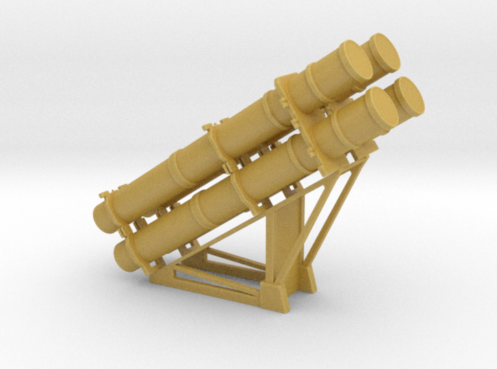 Harpoon missile launcher 4 pod 1/100 3d printed 