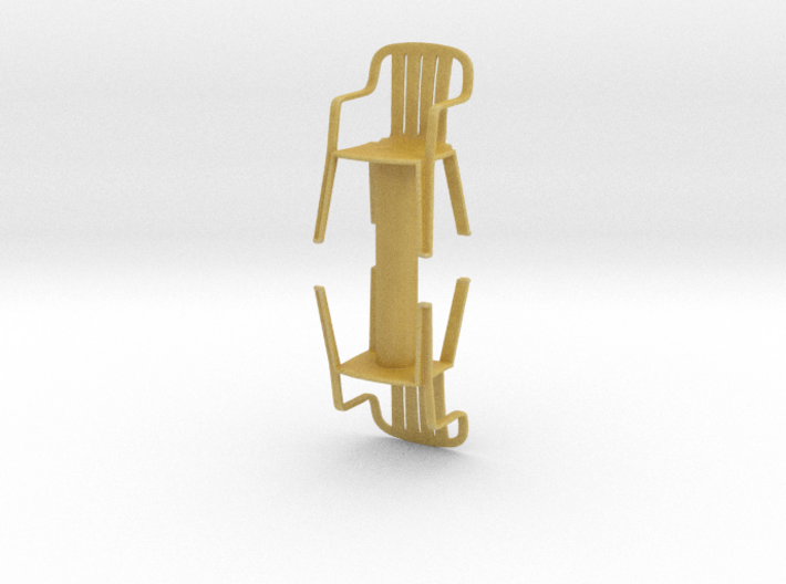 Plastic Chair (x2) 1/35 3d printed