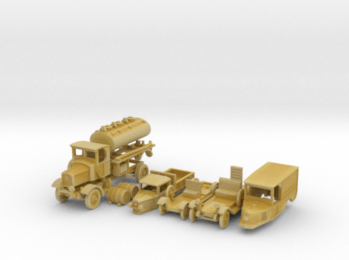 SET 3x Historic commercial vehicles (N 1:160) 3d printed 
