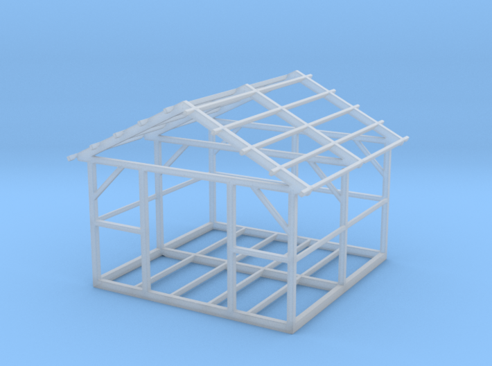 Wooden House Frame 1/87 3d printed