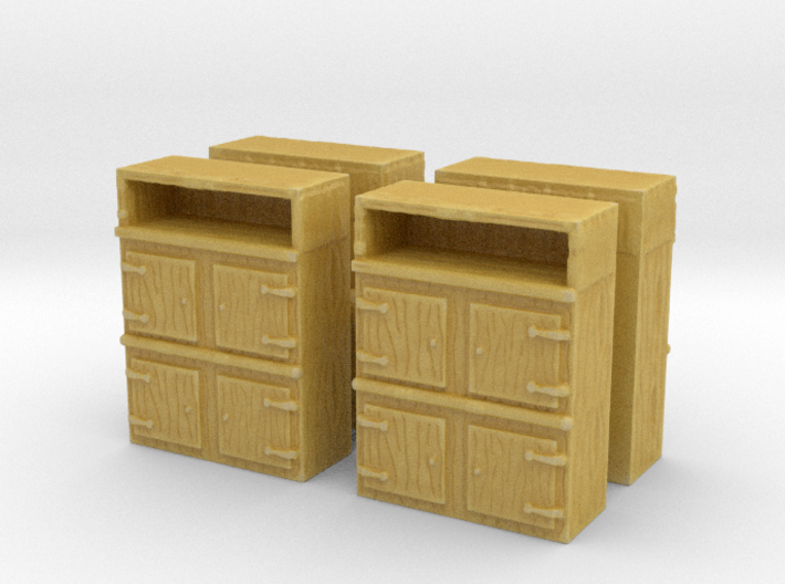 Wooden Cabinet (x4) 1/144 3d printed