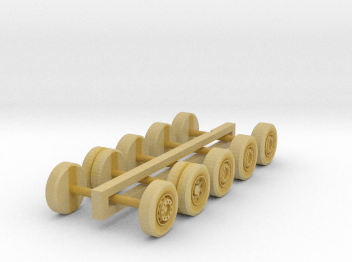 Wheel set for tractor and semi-trailer (N 1:160) 3d printed 
