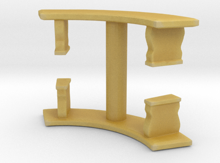 Curved Garden Bench (x2) 1/35 3d printed