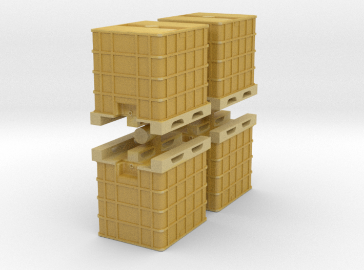 IBC Container Tank (x4) 1/100 3d printed
