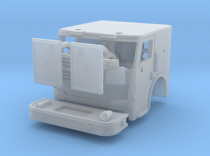 1/160 Rosenbauer 2 man cab with rollup doors 3d printed