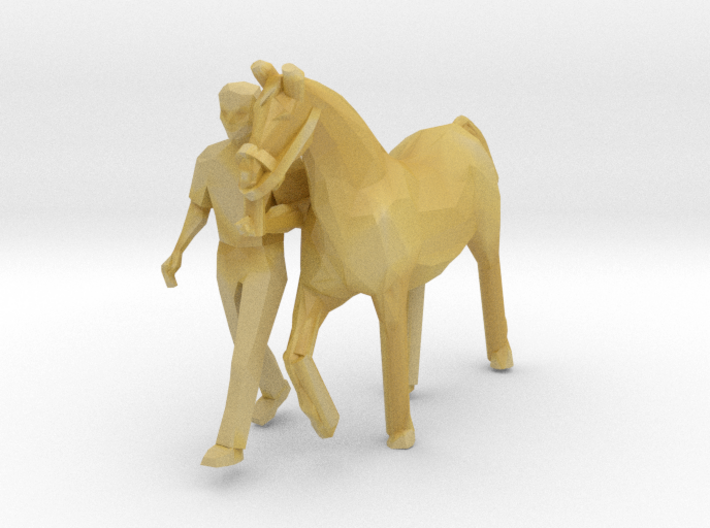 Pferd mit Begleiter (N 1:160) 3d printed 