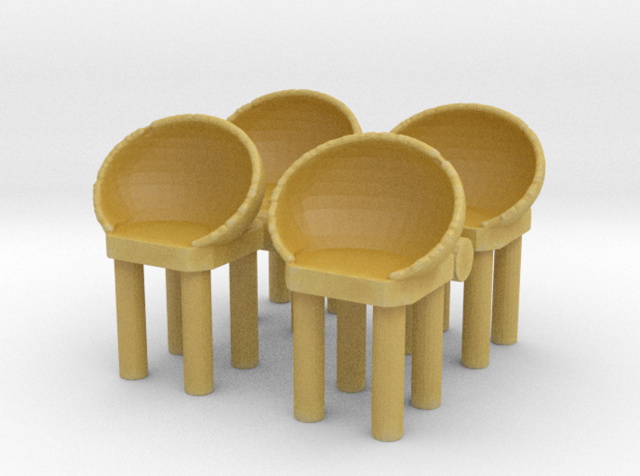 Modern Bar Chair (x4) 1/43 3d printed