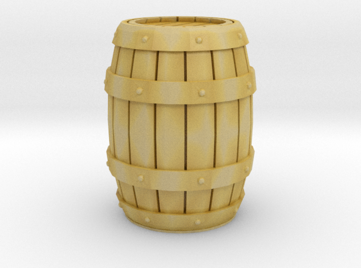 Wooden Barrel 1/12 3d printed