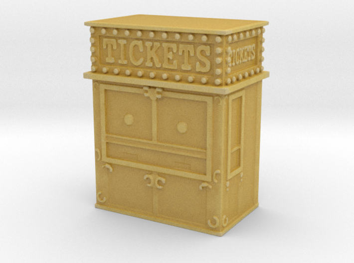 Carnival Ticket Booth 1/87 3d printed