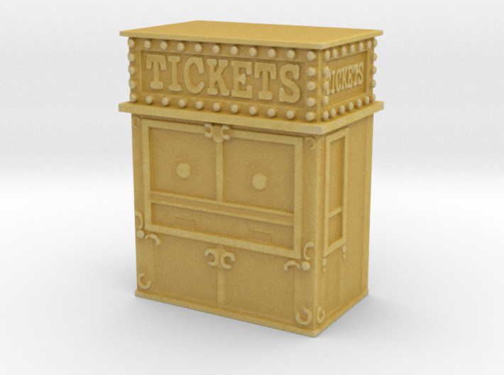 Carnival Ticket Booth 1/76 3d printed
