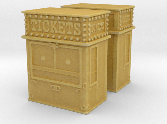 Carnival Ticket Booth (x2) 1/220 3d printed