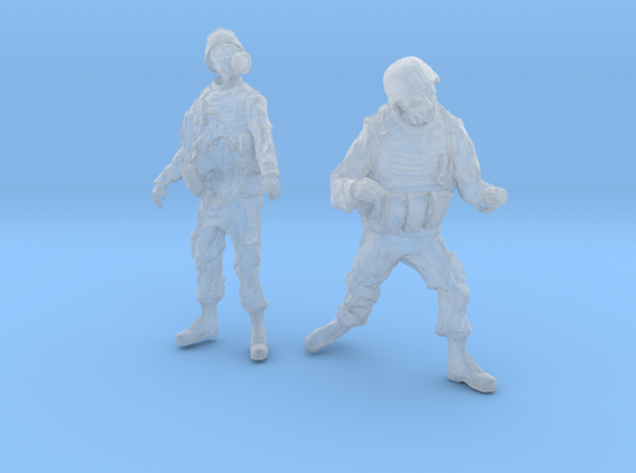 1-32 Military Zombie Set 4 3d printed