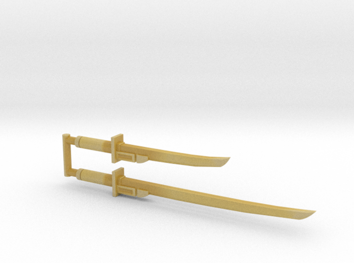 Bludgeon Swords (Katana and Wakizashi) 3mm Grip 3d printed