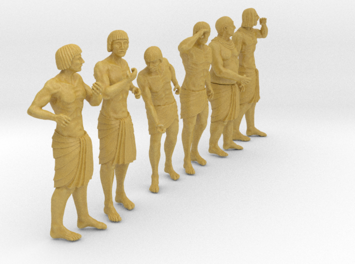 1/56 Ancient Egyptian Boat Crew Set102 3d printed 