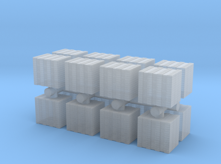 Concrete Bricks Pile (x16) 1/200 3d printed