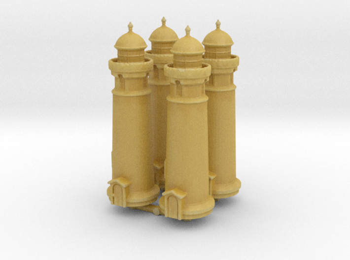 Lighthouse (round) (x4) 1/1000 3d printed