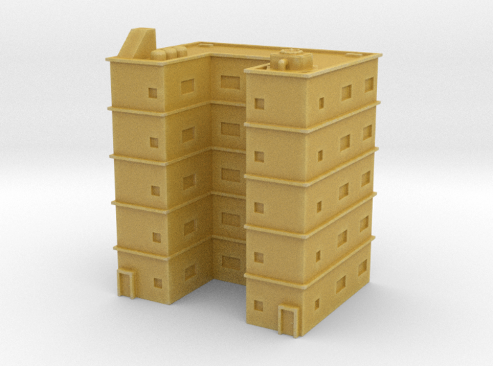 Residential Building 01 1/400 3d printed