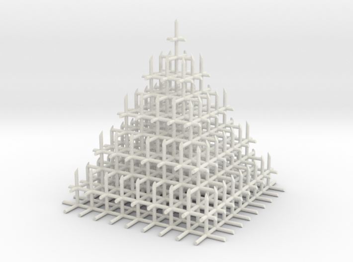Mesh Pyramid 3d printed