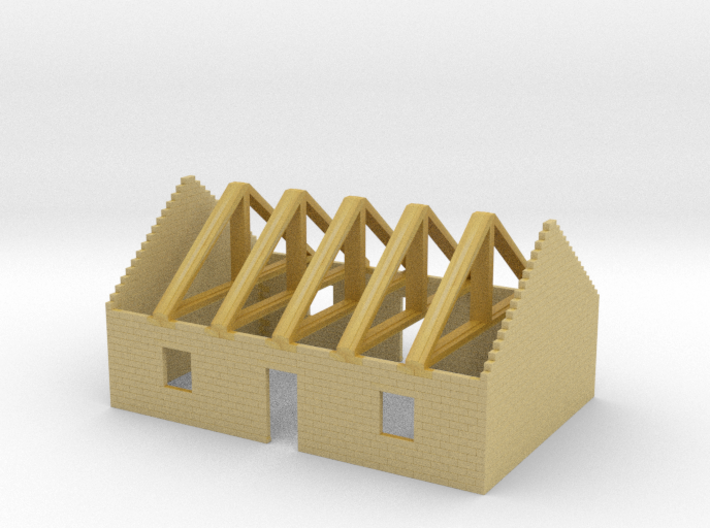 House in Construction 1/350 3d printed