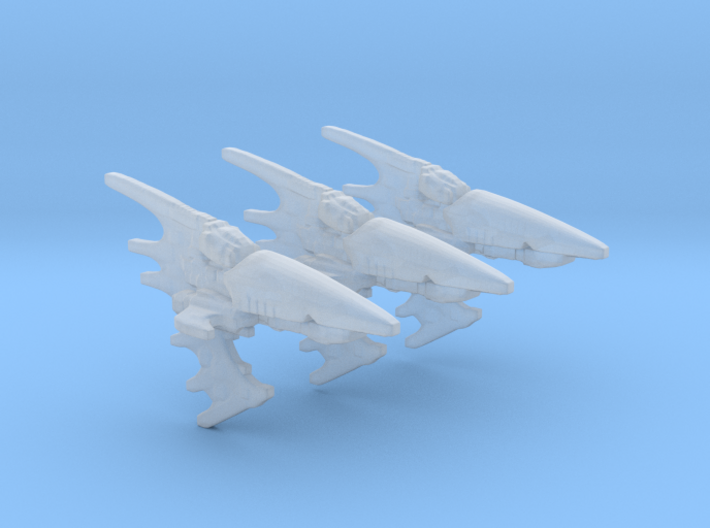 Eldar Navy Aconite frigate 3 models/fleet scale 3d printed