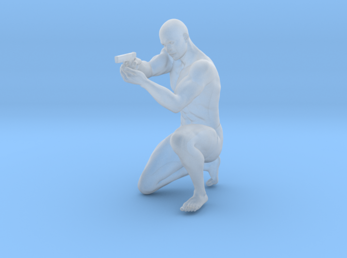 1:24 Male soldier 012 3d printed
