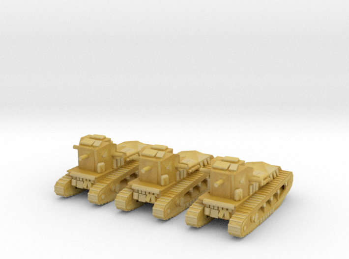 1/220 WW1 Whippet tanks (3) 3d printed 