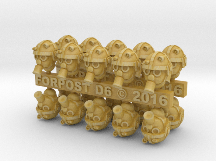Wastefall commando heads (20) 3d printed 