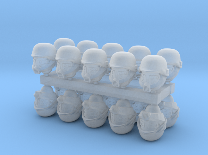 28mm SciFi Cult Brothers heads 3d printed