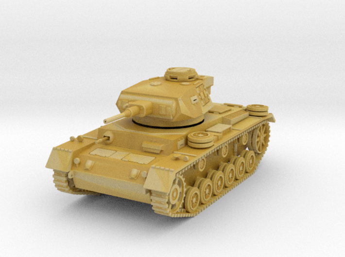 PV163C Pzkw IIIJ Medium Tank (1/87) 3d printed