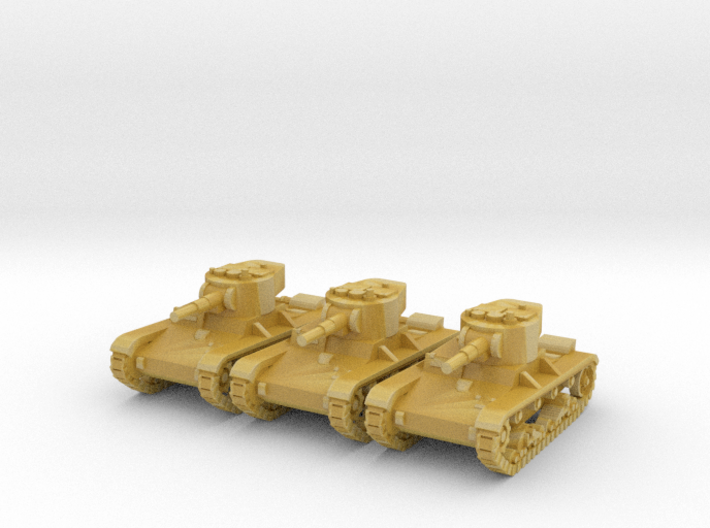 1/220 scale tanks T-26 3d printed