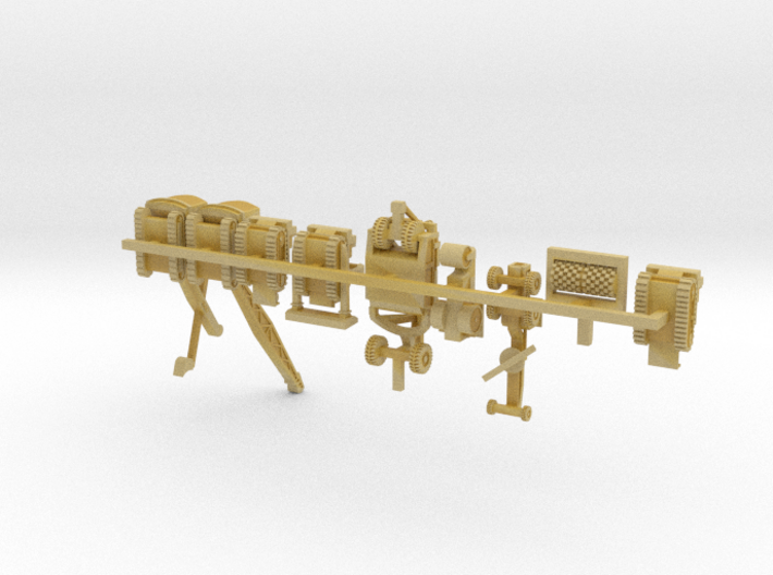 1/285 Scale WW2 SeaBees Equipment 3d printed