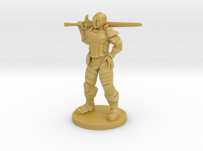 Great Weapon Female Fighter 3d printed 