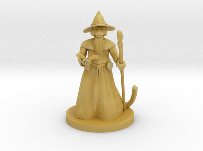 Catfolk Wizard 3d printed 