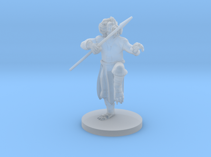 Gold Dragonborn male Monk 3d printed