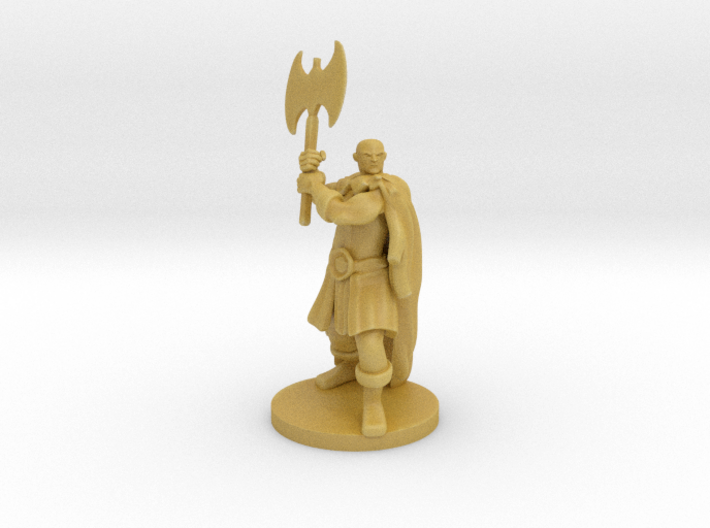 Mountain Barbarian with Axe 3d printed 