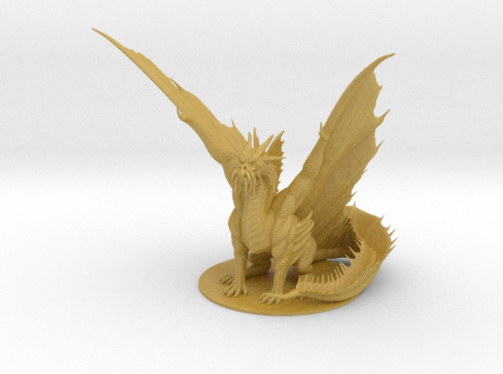 Adult Gold Dragon 3d printed