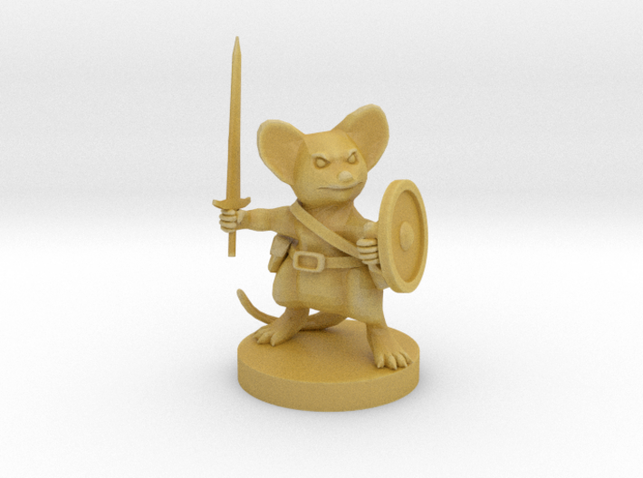 Mousefolk Hero Sword and Shield 3d printed