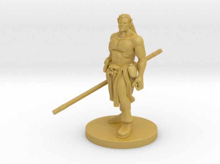 Half Orc Male Monk v2 3d printed 