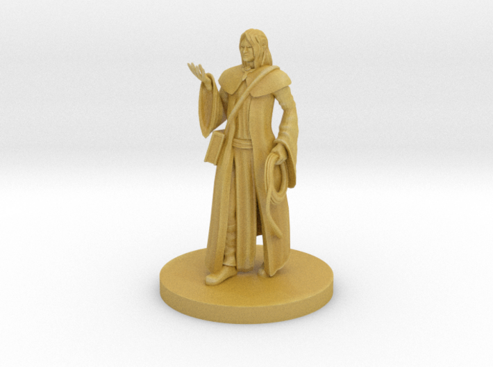 Human Magic Cleric with Whip 3d printed 
