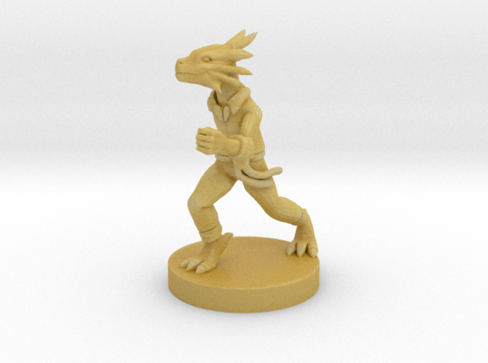 Dragonborn Child Male Running 3d printed 