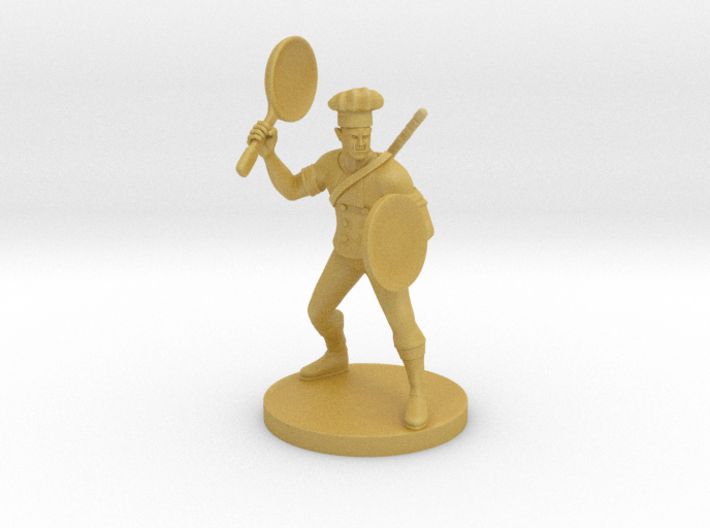 Half Orc Chef Fighter 3d printed 