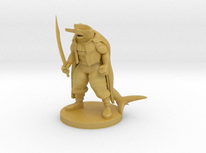 Hammerhead Pirate with Scimitar 3d printed 