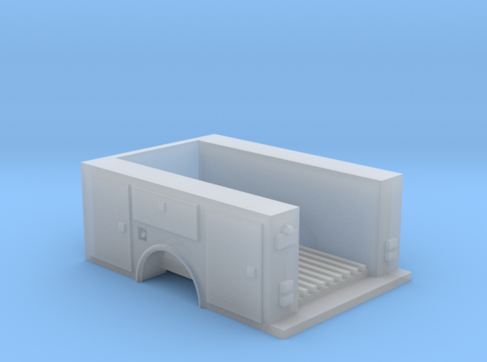Utility Pick Up Truck Bed 1-87 HO Scale 3d printed
