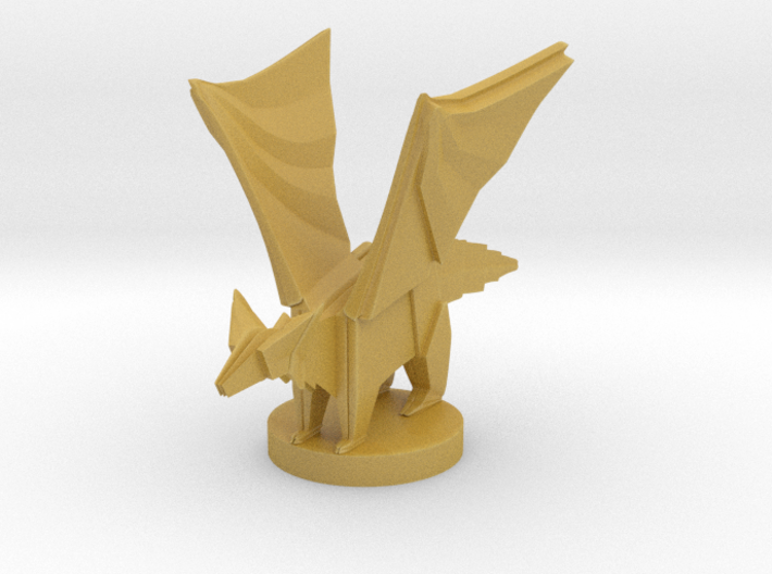 Origami Dragon 3d printed 