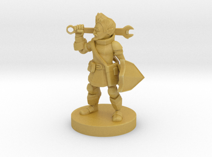 Gnome Male Battle Smith Artificer 3d printed 