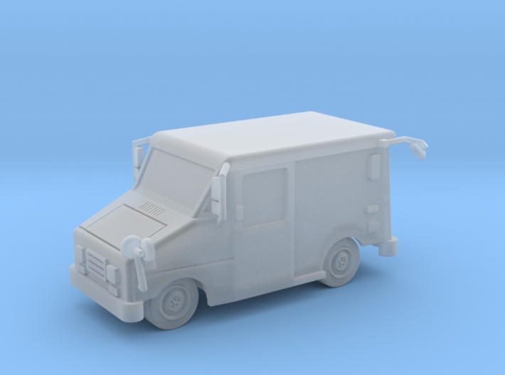 Mail Truck 1-87 HO Scale Filled Windows 3d printed