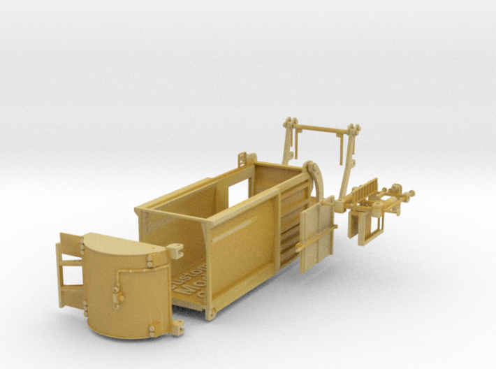 Garbage Truck Bed Only Parted 1-87 HO Scale 3d printed 