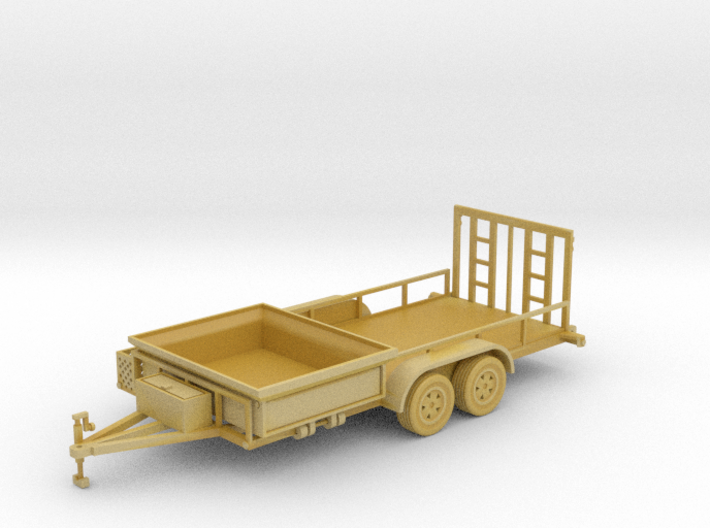Dump Trailer Long Solid Bed 1-50 Scale 3d printed 